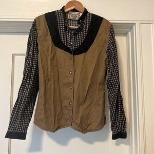 Vintage Wrangler silver lake prairie button up